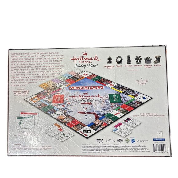 Hallmark Channel Monopoly Holiday Edition Board Game New Sealed Released 2020 - Picture 2 of 2